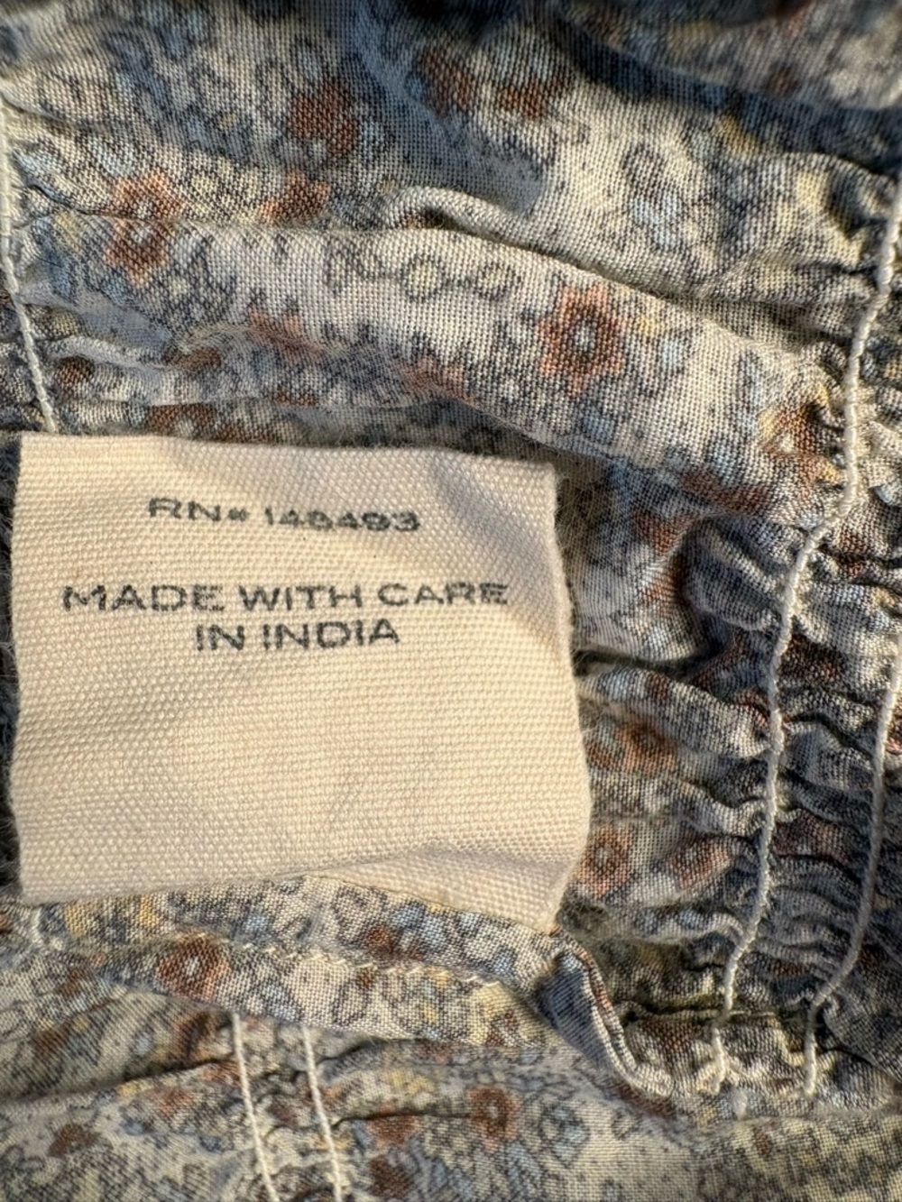 DÔEN LUCE TOP | Blue Tisbury Paisley | Size M - Picture 5 of 6